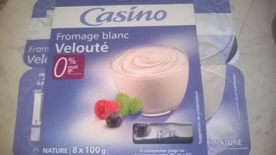 Fromage blanc velouté 0% mat. gr. front packaging