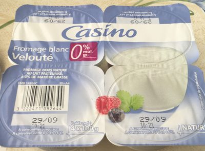 Fromage blanc velouté 0% mat. gr.