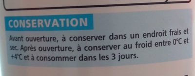 Lait demi-écrémé stérilisé UHT ingredients label