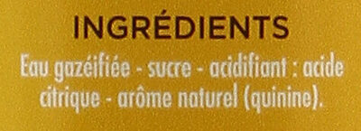 Tonic ingredients label