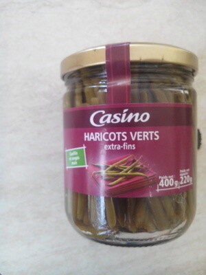 Haricots verts extra-fins cueillis et rangés main front packaging