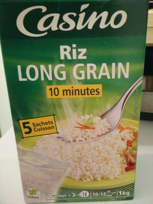Riz long grain front packaging