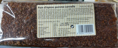 Pain d'épices pomme-cannelle front packaging