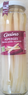 Asperges blanches Pelées Moyennes front packaging