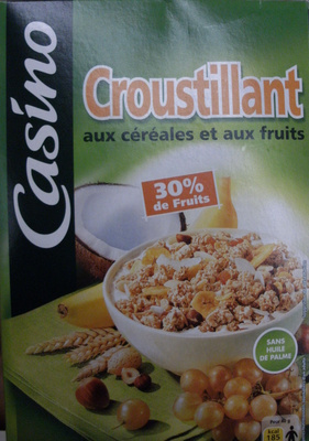 Casino croustillant aux céréales et aux fruits