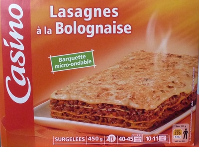 Lasagnes à la Bolognaise, Surgelées
