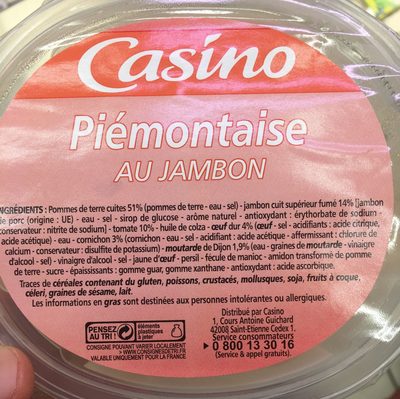 Piémontaise au jambon