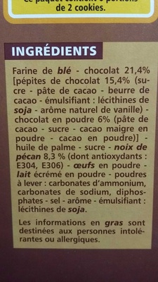Cookies pépites de chocolat et noix de pécan