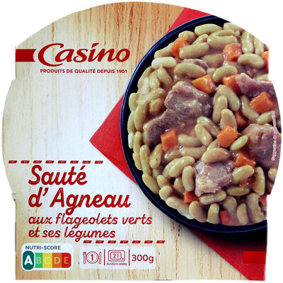 Sauté d'agneau aux flageolets verts et ses légumes