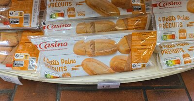 Quatre petits pains précuite front packaging