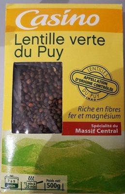 Lentille verte du Puy front packaging