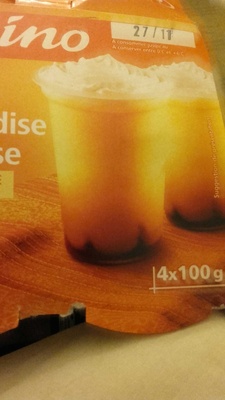 Liégeois saveur vanille sur lit de caramel