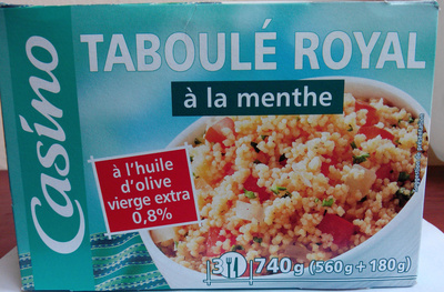 Taboulé royal à la menthe front packaging