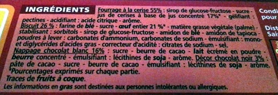 La génoise pur beurre cerise ingredients label