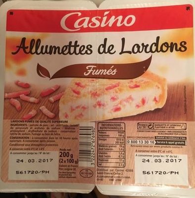 Allumettes de Lardons Fumés
