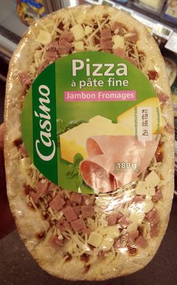Pizza à pâte fine Jambon Fromage