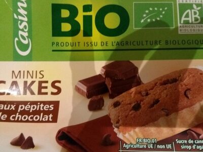 Minis cakes bio pépites chocolat