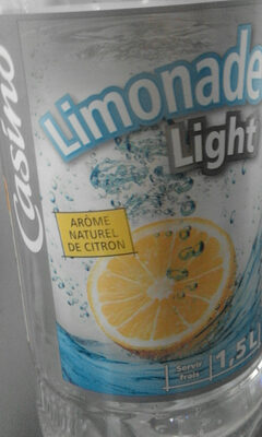 Limonade light arôme naturel de citron front packaging
