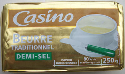 Beurre traditionnel demi-sel