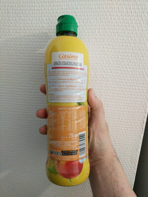 Sirop de thé pêche nutrition facts table