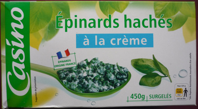 Epinards hachés à la crème