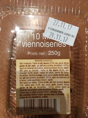 Mini Croissant front packaging