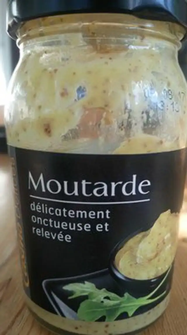 Moutarde onctueuse front packaging