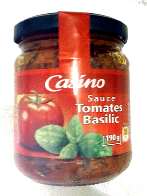 Sauce tomate basilic front packaging