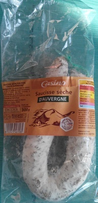 Saucisse sèche d'Auvergne front packaging