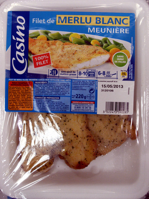 Casino filet de merlu blanc meunière