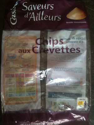 Chips aux Crevettes front packaging