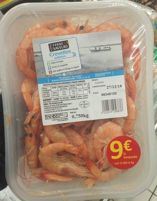 Crevettes entières