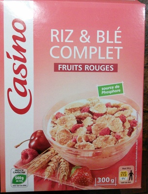 Riz & blé complet - Fruits rouges