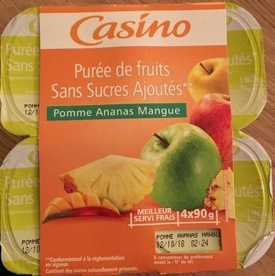 Purée de fruits Pomme Ananas Mangue
