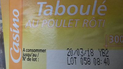 Taboulé au poulet