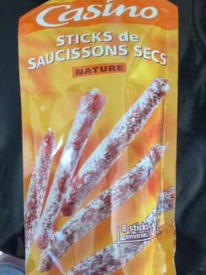 Sticks de saucissons secs nature front packaging