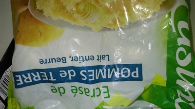 Ecrasé de pommes de terre - Lait entier, Beurre