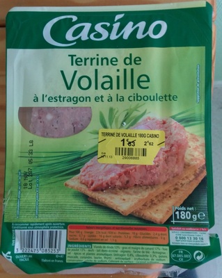 Terrine de Volaille à l'estragon et à la ciboulette