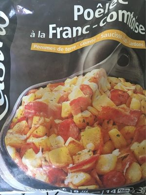Poêlée à la Franc-comtoise Pommes de terre - Comté - Saucisse - lard - Lardons