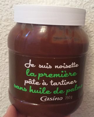 Pâte à tartiner front packaging