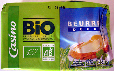 Beurre doux Bio