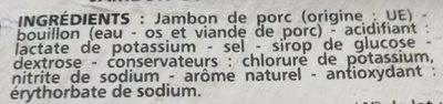 Jambon de Paris découenné dégraissé -25% de sel par rapport à la moyenne des jambons cuits choix du marché ingredients label