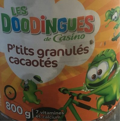 P'tits granulés cacaotés - 7 vitamines et calcium - les doodingues de casino