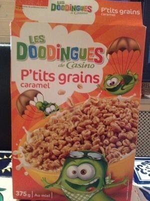 P'tits grains caramel au miel front packaging