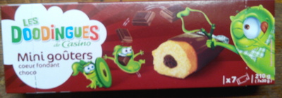 Mini goûters coeur fondant choco front packaging