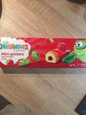 Mini goûters coeur fondant fraise