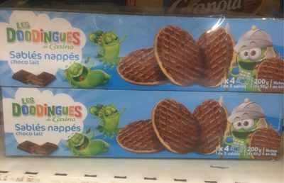 Sablés nappés choco lait