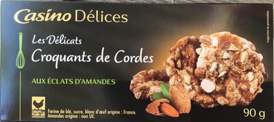 Les Délicats Croquants de Cordes aux éclats d'amandes front packaging