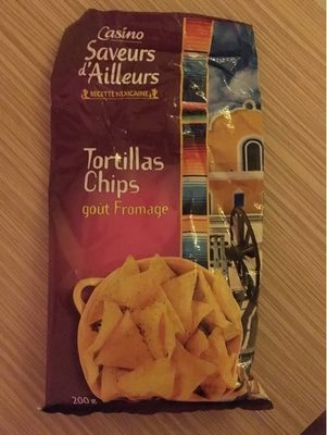 Tortilla chips goût Fromage front packaging