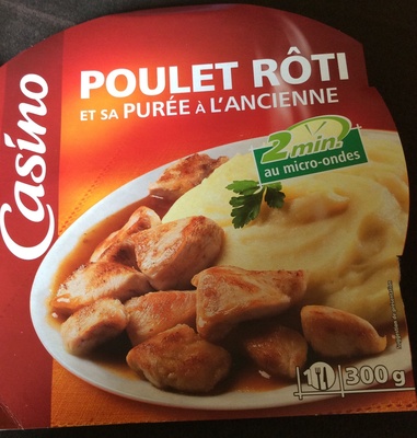 Poulet rôti et sa purée à l'ancienne